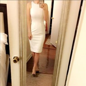 White Knee Length Dress